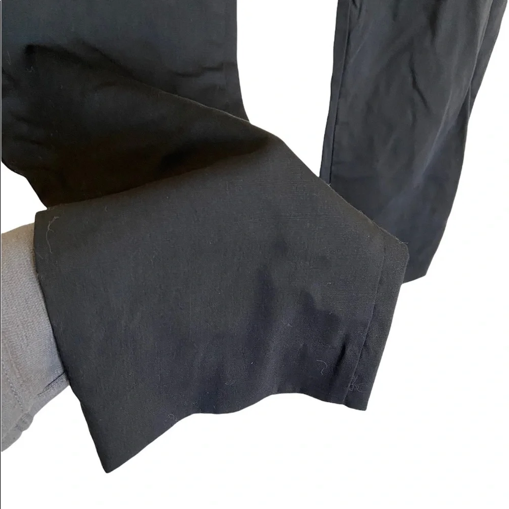 Emporio Armani Matt Line Wool Pants Black